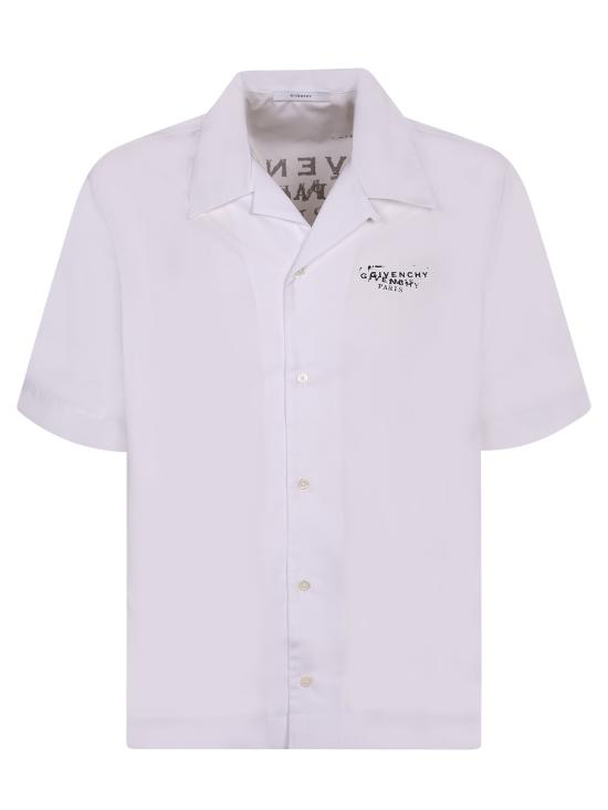  지방시 반팔 셔츠 BM618F 1YJQ 100 White