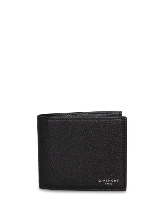 26SS 지방시 그레인 레더 반지갑 BK608N K213 001 Black