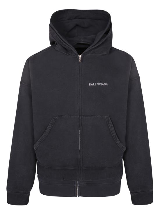 26SS 발렌시아가 긴팔 티셔츠 858133 TSVE4 1095 Black