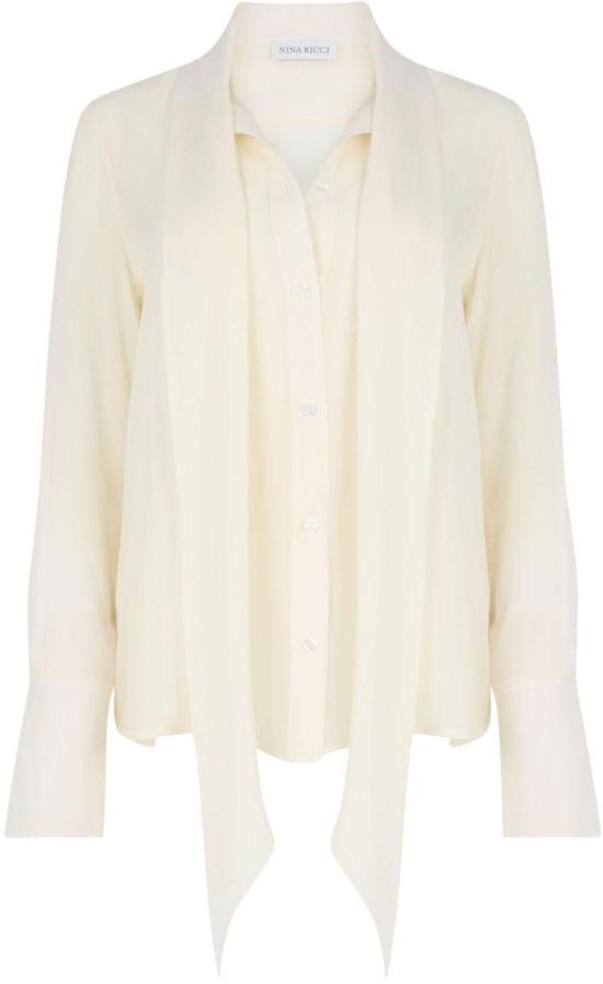 26SS 니나리찌 블라우스 26PCTO001SE1417U1230 WHITE