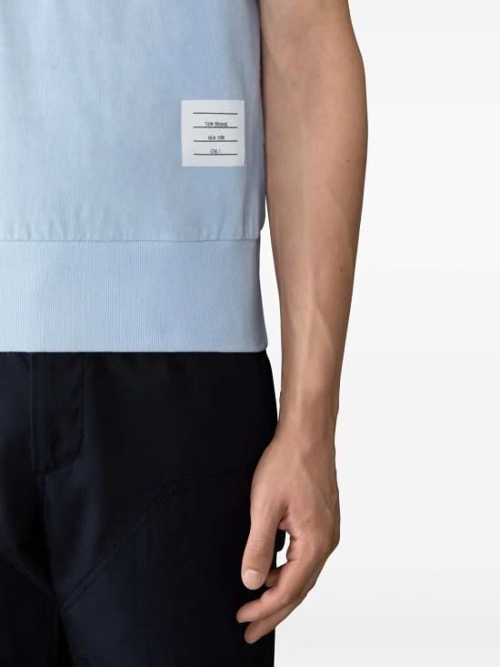 26SS 톰브라운 폴로 티셔츠 MJP236AJ0253 LIGHT BLUE 480 - THOM BROWNE