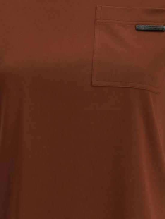 26SS 브루넬로 쿠치넬리 반팔 티셔츠 M0T81EC710C9092 Brown - BRUNELLO CUCINELLI