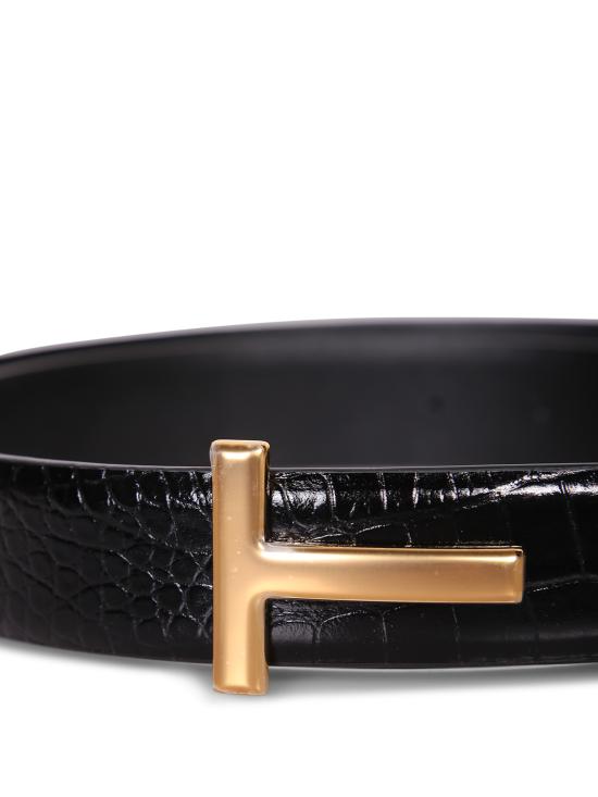 26SS 톰포드 가죽 벨트 TB224 LCL439G NAA Black - TOMFORD