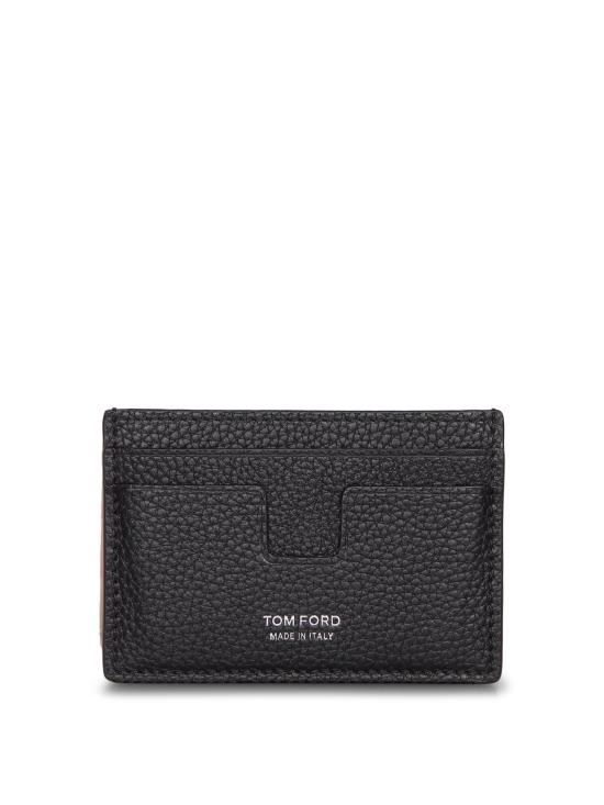 26SS 톰포드 그레인 레더 카드 홀더 Y0232 LCL158S NAA Black