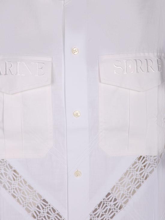 26SS 마린세르 셔츠 USI022A UWOV0045 WH20 White - MARINE SERRE