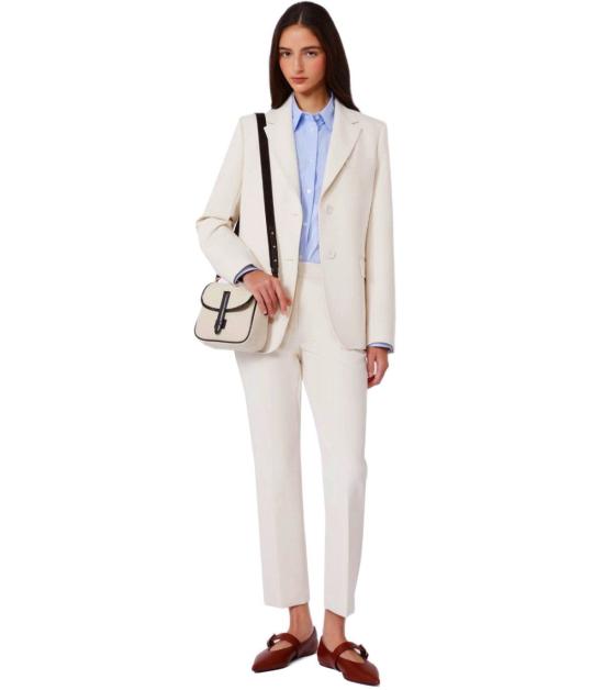 26SS 위켄드막스마라 스트레이트 팬츠 2615131021600 033 38 White - WEEKEND MAX MARA