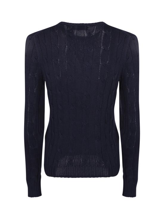  폴로 랄프로렌 폴로 자수 케이블 니트 스웨터  211971869 008 Blue - POLO RALPH LAUREN