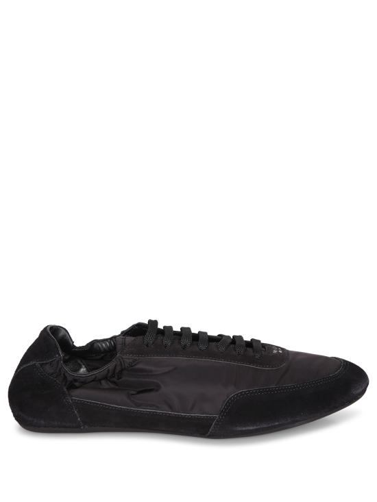 26SS 프라다 컬랩스 리나일론 앤 스웨이드 엘라스티사이즈 스니커즈 2EG479 D7C F0002 Black