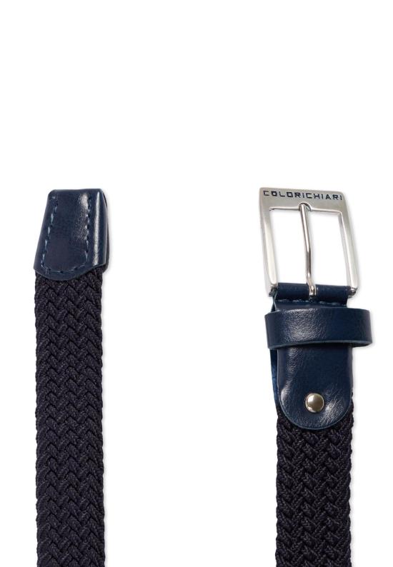 26SS [키즈] 콜로리 키아리 가죽 벨트 MJ988460 60 BLUE - COLORI CHIARI