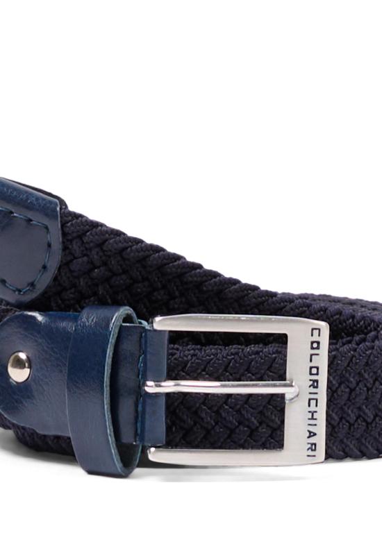 26SS [키즈] 콜로리 키아리 가죽 벨트 MJ988460 60 BLUE - COLORI CHIARI