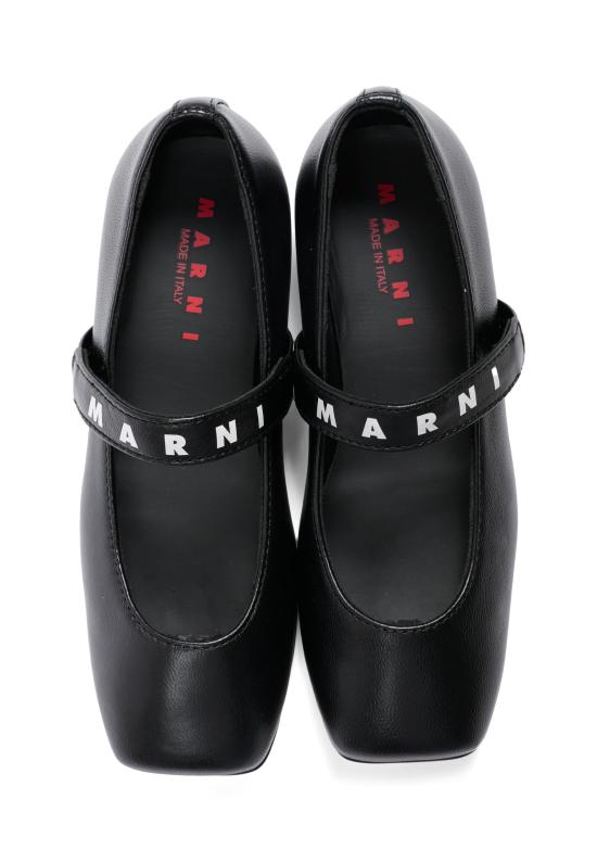 26SS [키즈] 마르니 플랫 슈즈 82325 VAR1 BLACK - MARNI