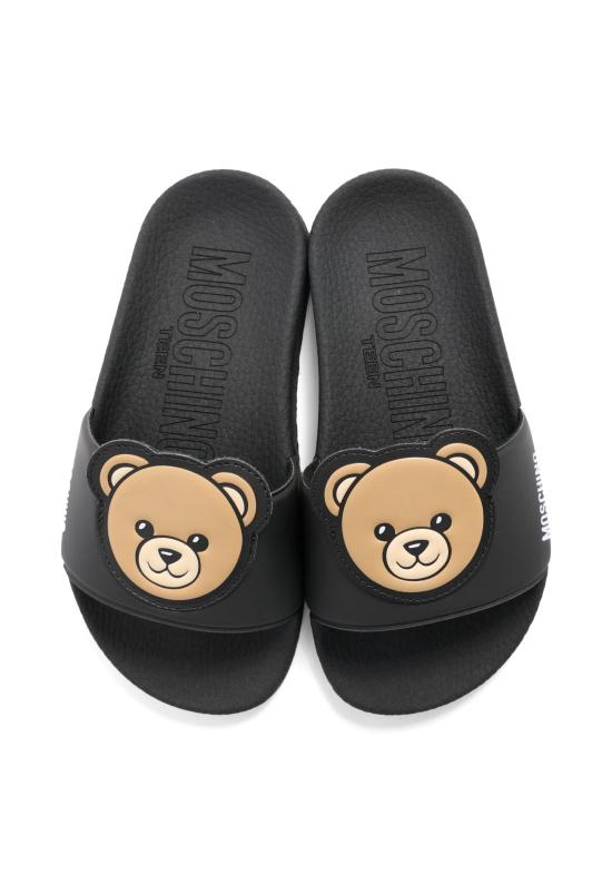 26SS [키즈] 모스키노 플립플랍 83113 VAR3 BLACK - MOSCHINO