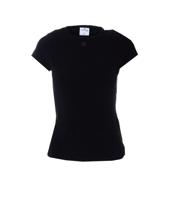 26SS 쿠레쥬 반팔 티셔츠 126JTS239JS0264 9999 Black