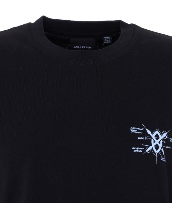 26SS 데일리 페이퍼 반팔 티셔츠 2610010 BLACK Black - DAILY PAPER
