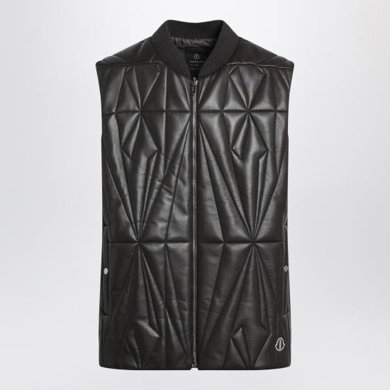 26SS 릭오웬스 몽클레어 가죽 자켓 MU01F1A10M8116 Brown