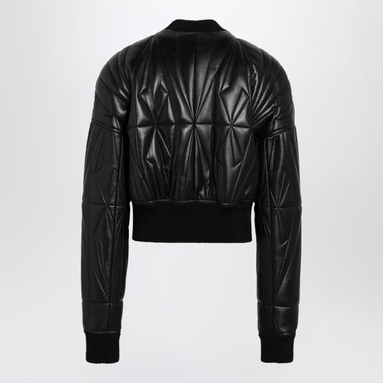 26SS 릭오웬스 몽클레어 가죽 자켓 MU01F1A11M8116 Black - RICK OWENS MONCLER