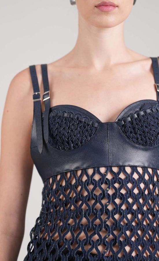  논살란트 레이블 데님 팬츠 논챌런트 라벨 마리아 드레스 데님 - NONCHALANT LABEL