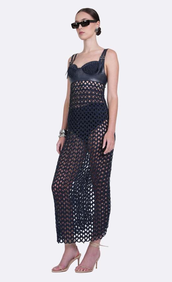  논살란트 레이블 데님 팬츠 논챌런트 라벨 마리아 드레스 데님 - NONCHALANT LABEL