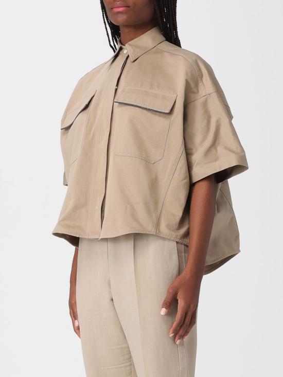 26SS 브루넬로 쿠치넬리 셔츠 ML597EM906 C631 Beige - BRUNELLO CUCINELLI