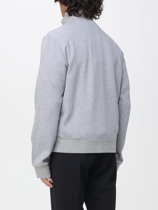 25FW 구찌 웹 사이드 심 코튼 집업 스웨트셔츠 828331XJHCX 1183 Grey - GUCCI