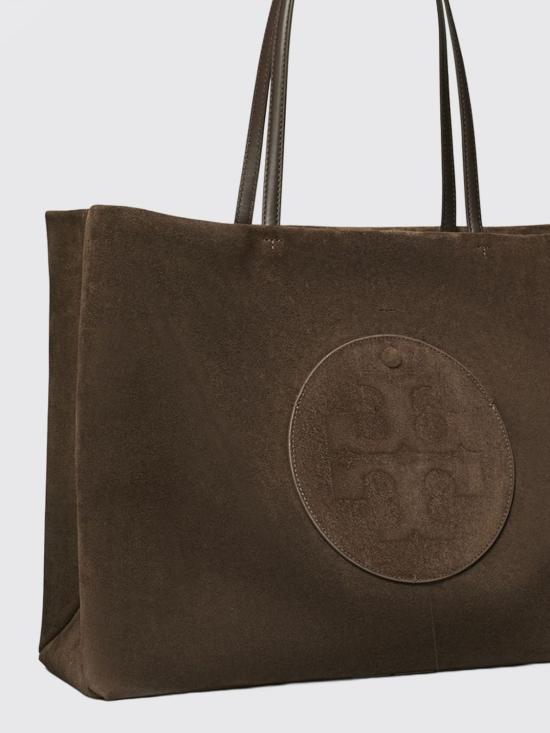 26SS 토리버치 엘라 스웨이드 토트백 170980 200 Brown - TORY BURCH