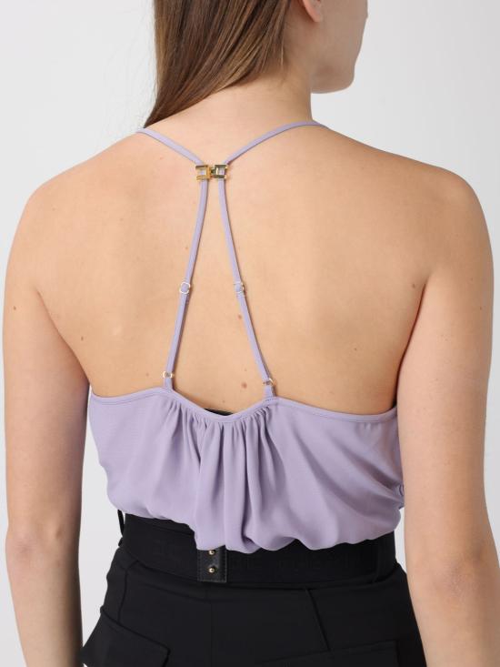 26SS 엘리자베타프랜치 민소매 티셔츠 BO01461E2 EV7 Lilac - ELISABETTA FRANCHI