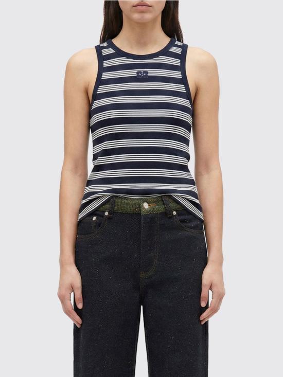 26SS 가니 스트라이프 립 탱크탑 A1050049 683 Blue