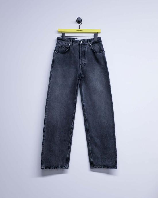  로에베 데님 팬츠 블랙 데님 버클백 진