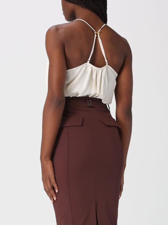 26SS 엘리자베타프랜치 민소매 티셔츠 BO01461E2 193 Butter - ELISABETTA FRANCHI