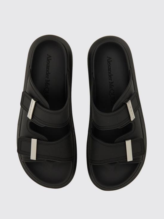 26SS 알렉산더 맥퀸 하이브리드 슬라이드 658063W4Z51 1081 Black - ALEXANDER MCQUEEN