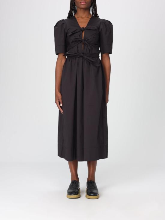 26SS 가니 롱 원피스 W0842 099 Black