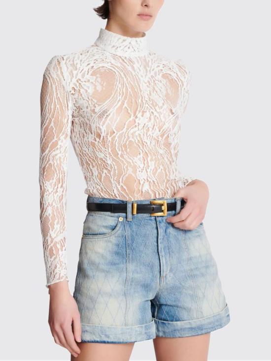 26SS 발망 레귤러 벨트 GN1WJ191LSLX 0PA Black - BALMAIN