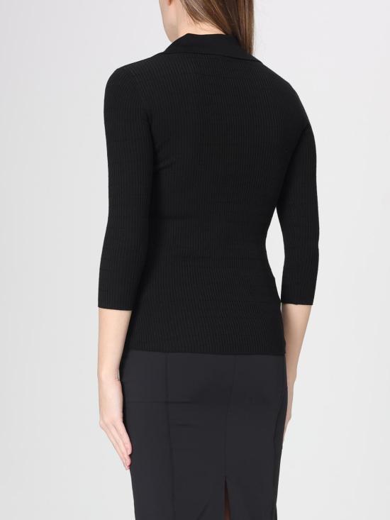 26SS 엘리자베타프랜치 폴로 티셔츠 MK86B61E2 110 Black - ELISABETTA FRANCHI