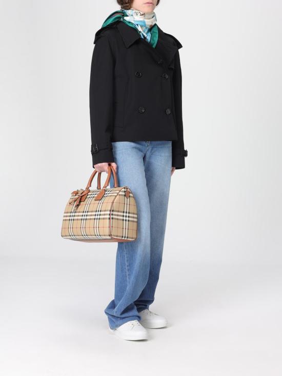 26SS 버버리 미디엄 체크 볼링 백 8119049 Beige - BURBERRY