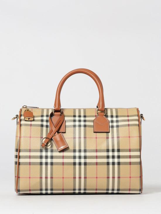 26SS 버버리 미디엄 체크 볼링 백 8119049 Beige