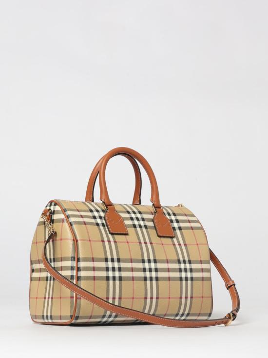 26SS 버버리 미디엄 체크 볼링 백 8119049 Beige - BURBERRY