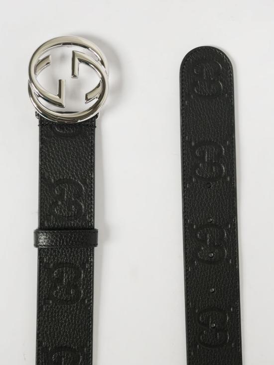 25FW 구찌 가죽 벨트 794196AABZA 1000 Black - GUCCI