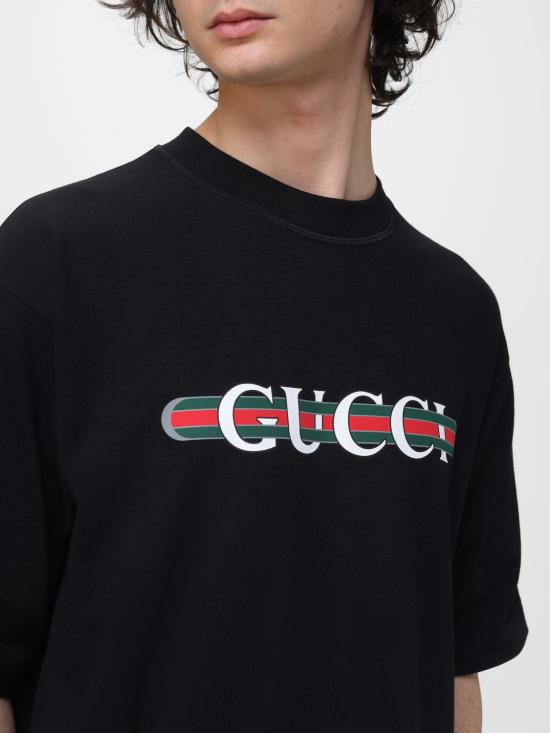 25FW 구찌 반팔 티셔츠 784361XJGTE 1152 Black - GUCCI