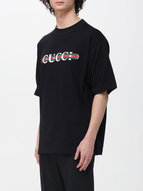 25FW 구찌 반팔 티셔츠 784361XJGTE 1152 Black - GUCCI