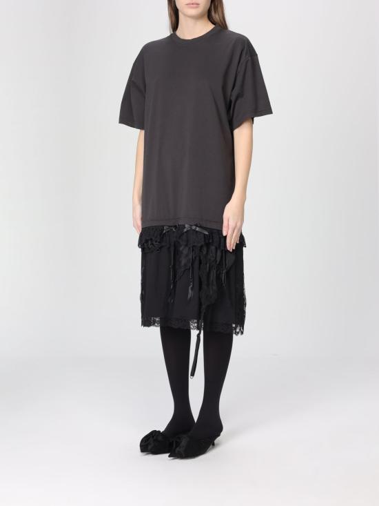 25SS 발렌시아가 롱 원피스 831215 TMN09 1000 Black - BALENCIAGA