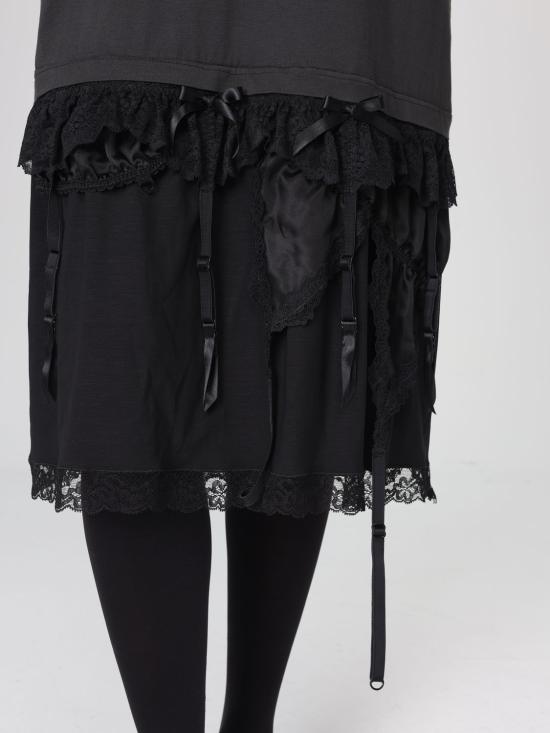 25SS 발렌시아가 롱 원피스 831215 TMN09 1000 Black - BALENCIAGA