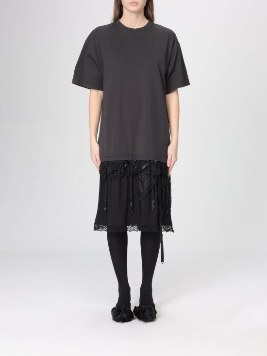 25SS 발렌시아가 롱 원피스 831215 TMN09 1000 Black