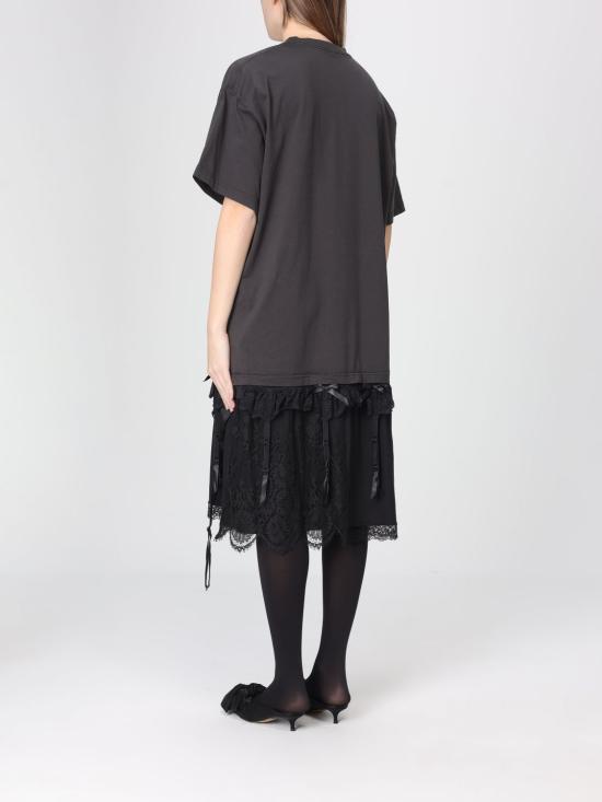 25SS 발렌시아가 롱 원피스 831215 TMN09 1000 Black - BALENCIAGA