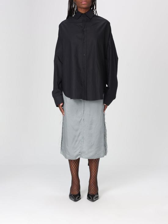 25SS 발렌시아가 셔츠 831657 TRM28 1000 Black