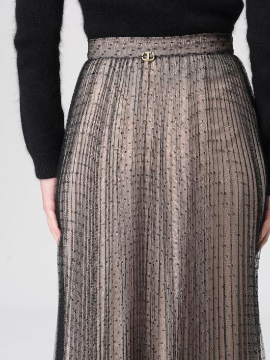 25FW 트윈셋 롱 스커트 252TT2023 00006 Black - TWINSET