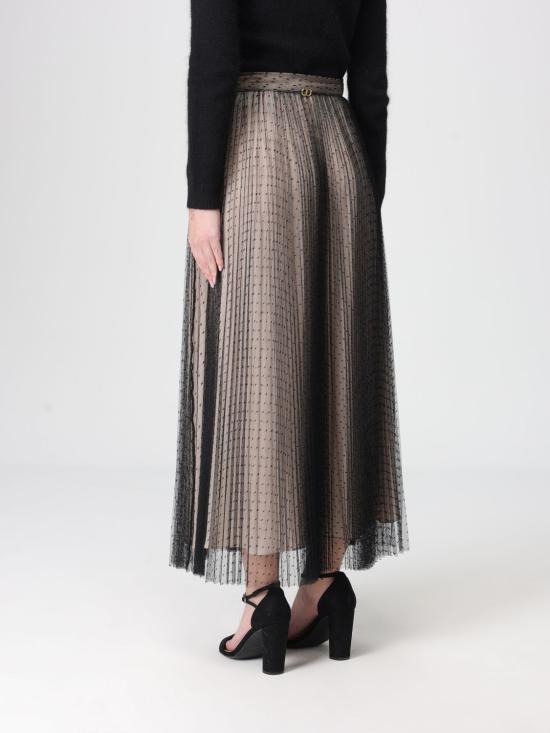 25FW 트윈셋 롱 스커트 252TT2023 00006 Black - TWINSET