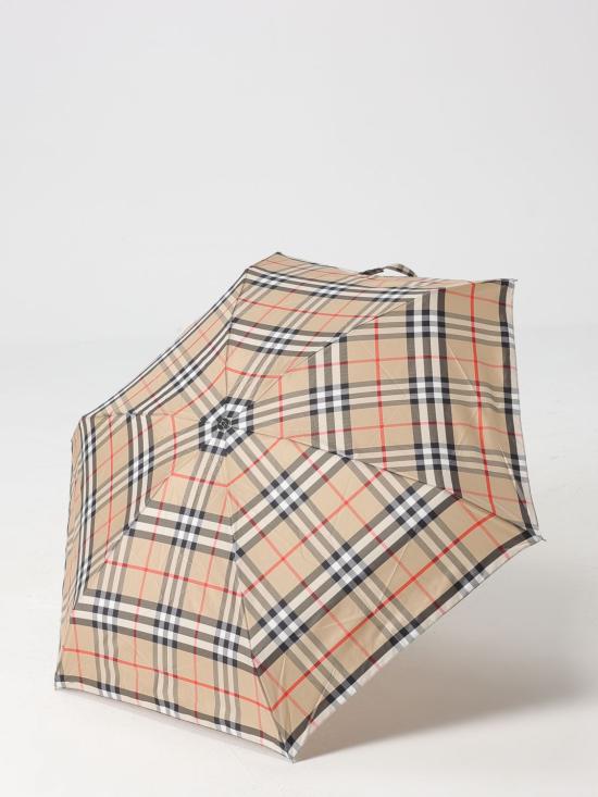 26SS 버버리 체크 접이식 우산 8122036 Beige - BURBERRY