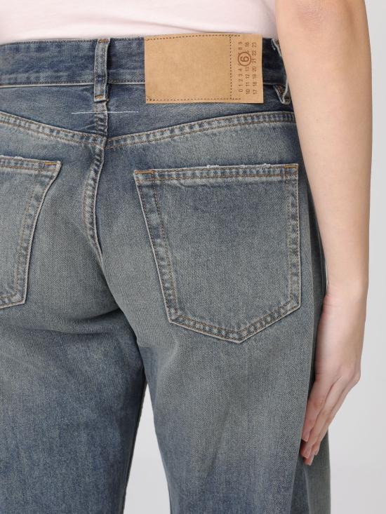 26SS MM6 메종마르지엘라 디스트레스드 와이드 데님 팬츠 S52LA0238M30017 994 Blue - MM6 MAISON MARGIELA