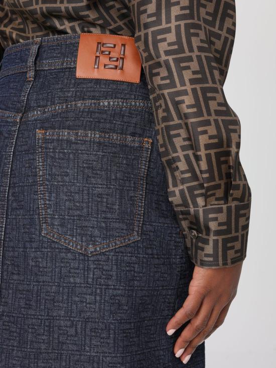 26SS 펜디 데님 스커트 FLQ604AW82 F1UKI Blue - FENDI