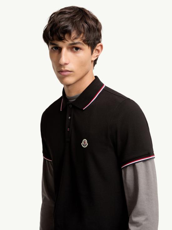 26SS 몽클레어 폴로 티셔츠 L10918A7030084556 999 Black - MONCLER